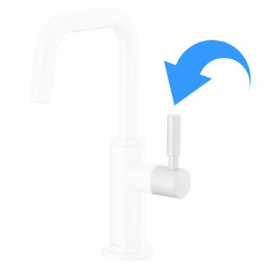 Click here to see Brizo RP101242MW Brizo Odin Handle and Set Screw For Beverage Faucet, Matte White - RP101242MW