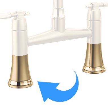 Click here to see Brizo RP101796GLPG Brizo Tulham Base and Gasket For Bridge Kitchen Faucet, Brilliance Luxe Gold/Brilliance Polished Gold - RP101796GLPG