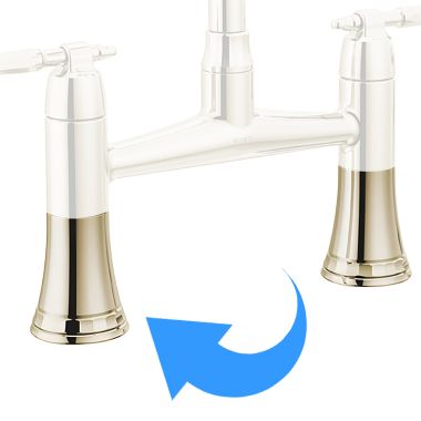 Click here to see Brizo RP101796PN Brizo Tulham Base and Gasket For Bridge Kitchen Faucet, Brilliance Polished Nickel - RP101796PN