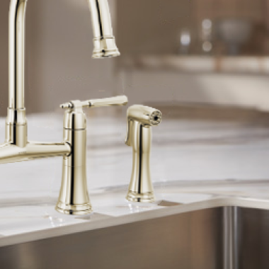 Click here to see Brizo RP101794PN Brizo Tulham Bridge Kitchen Faucet Spray and Hose Assembly, Brilliance Polished Nickel - RP101794PN