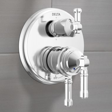 Click here to see Delta T27984-PR Delta Broderick Monitor 17 Series Integrated Diverter Trim, 6-Setting, ADA, Multichoice, Lumicoat Chrome - T27984-PR