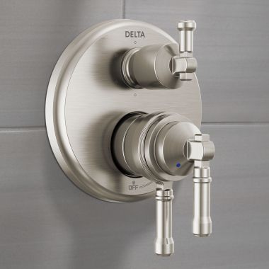 Click here to see Delta T27984-SS-PR Delta Broderick Monitor 17 Series Integrated Diverter Trim, 6-Setting, ADA, Multichoice, Lumicoat Stainless - T27984-SS-PR