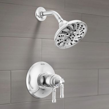 Click here to see Delta T17T284-PR Delta Broderick Monitor 17T Series Shower Trim, TouchClean, H2Okinetic, ADA, MultiChoice Valve, Lumicoat Chrome - T17T284-PR