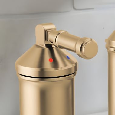 Click here to see Delta H576CZ-PR Delta Broderick Level Handle Kit for the 3-Hole Roman Tub with a Hand Shower, ADA, Lumicoat Champagne Bronze - H576CZ-PR