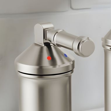 Click here to see Delta H576SS-PR Delta Broderick Level Handle Kit for the 3-Hole Roman Tub with a Hand Shower, ADA, Lumicoat Stainless - H576SS-PR