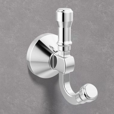 Click here to see Delta 78435 Delta Broderick Double Robe Hook, Chrome - 78435