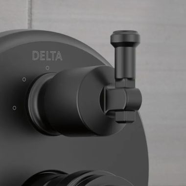 Click here to see Delta RP103749BL Delta Broderick Handle, Set Screw and Cover for 17 Series Integrated Diverter Trim, Matte Black - RP103749BL
