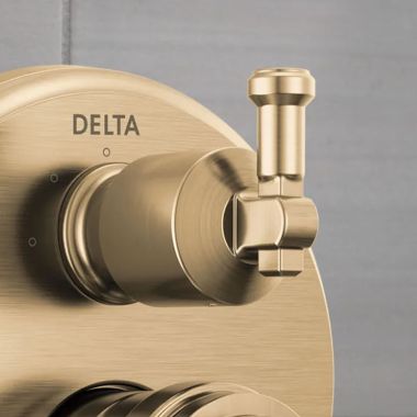 Click here to see Delta RP103749CZPR Delta Broderick Handle, Set Screw and Cover for 17 Series Integrated Diverter Trim, Lumicoate Champagne Bronze - RP103749CZPR