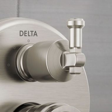 Click here to see Delta RP103749SSPR Delta Broderick Handle, Set Screw and Cover for 17 Series Integrated Diverter Trim, Lumicoate Stainless - RP103749SSPR
