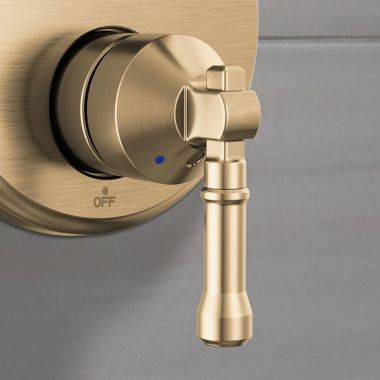 Click here to see Delta RP103750CZPR Delta Broderick Handle, Set Screw and Cover for 14 Series Integrated Diverter Trim (3 & 6 Settings), Lumicoat Champagne Bronze - RP103750CZPR