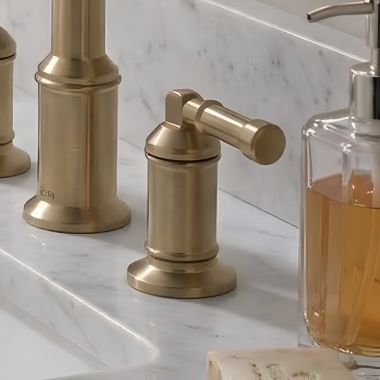 Click here to see Delta RP103723CZPR Delta Broderick Lever Handle Kit for Broderick Widespread Bathroom Faucet, Lumicoat Champagne Bronze - RP103723CZPR