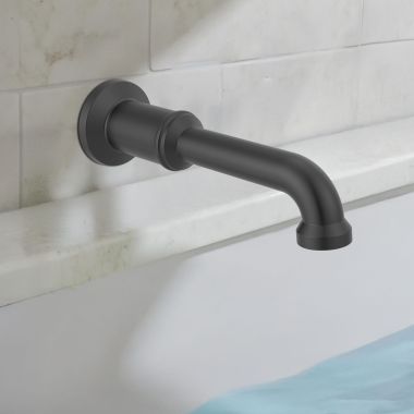 Click here to see Delta RP103402BL Delta Broderick Non Diverter Tub Spout, Matte Black - RP103402BL