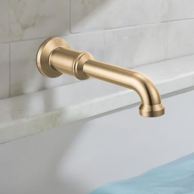 Click here to see Delta RP103402CZPR Delta Broderick Non Diverter Tub Spout, Lumicoat Champagne Bronze - RP103402CZPR