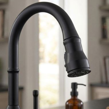 Click here to see Delta RP100833BL Delta Broderick Sprayer Assembly for the Broderick 9190 and 9190T Kitchen Faucet, Matte Black - RP100833BL