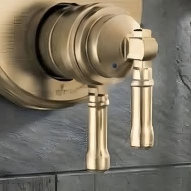 Click here to see Delta RP103747CZPR Delta Broderick Volume Control Handle, Set Screw & Cover for T27884 and T27984 17-Series Integrated Diverter Trim, Lumicoat Champagne Bronze - RP103747CZPR