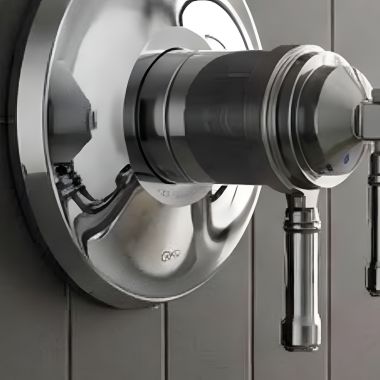 Click here to see Delta RP103748PCPR Delta Broderick Volume Control Handle, Set Screw & Cover for the T17T084 17-Series Valve Trim, Lumicoat Chrome - RP103748PCPR