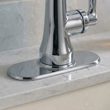 Click here to see Delta RP101515PC Delta Caffery Escutcheon for 15827LF Single-Hole Lavatory Faucet, Chrome - RP101515PC