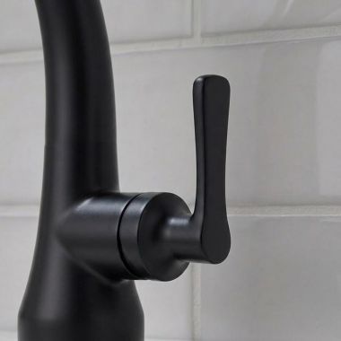 Click here to see Delta RP101514BL Delta Caffery Handle Kit for 15827LF Single-Hole Lavatory Faucet, Matte Black - RP101514BL