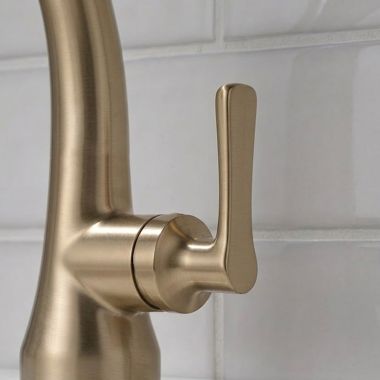 Click here to see Delta RP101514CZ Delta Caffery Handle Kit for 15827LF Single-Hole Lavatory Faucet, Champagne Bronze - RP101514CZ