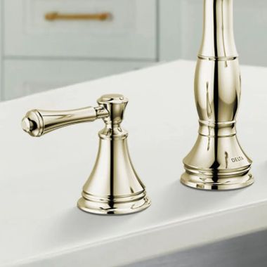 Click here to see Delta RP102237PN Delta Handle Kit for Cassidy 3597 Two Handle Widespread Pull-Down Bathroom Faucet, Polished Nickel - RP102237PN