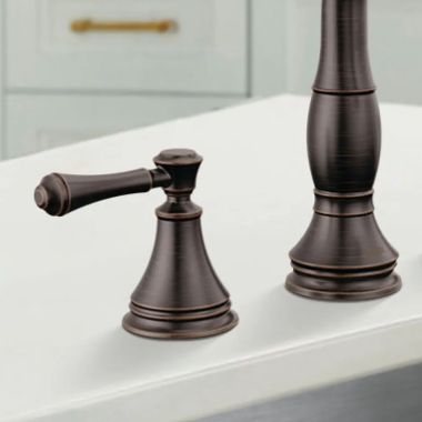 Click here to see Delta RP102237RB Delta Handle Kit for Cassidy 3597 Two Handle Widespread Pull-Down Bathroom Faucet, Venetian Bronze - RP102237RB