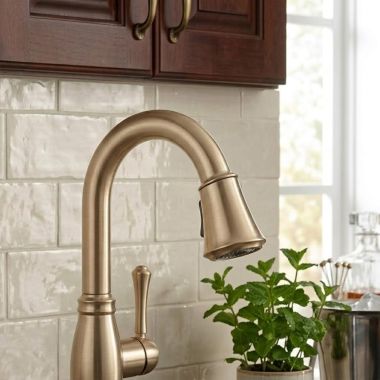 Click here to see Delta RP72681CZ Delta Spout Assembly for Cassidy 9197TL Kitchen Faucet & 9997TL Bar/Prep Faucet, Champagne Bronze - RP72681CZ