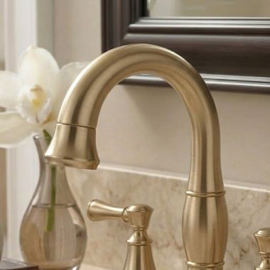 Click here to see Delta RP102232CZ Delta Cassidy Spout and Hose Assembly for 3597 Two Handle Widespread Pull-Down Bathroom Faucet, Champagne Bronze - RP102232CZ