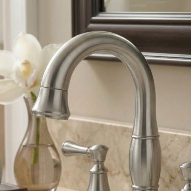 Click here to see Delta RP102232SS Delta Cassidy Spout and Hose Assembly for 3597 Two Handle Widespread Pull-Down Bathroom Faucet, Stainless - RP102232SS