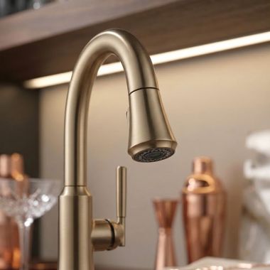 Click here to see Delta RP101294CZ Delta Coranto Sprayer Assembly for 9179-DST Single Handle Pull-Down Bar/Prep Faucet, Champagne Bronze - RP101294CZ