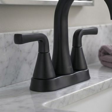 Click here to see Delta RP103719BL Delta Dallace Lever Handle Kit for 25828LF Two Handle Centerset Bathroom Faucet, Matte Black - RP103719BL