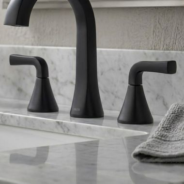Click here to see Delta RP103720BL Delta Dallace Lever Handle Kit for 35828LF Two Handle Widespread Bathroom Faucet, Matte Black - RP103720BL