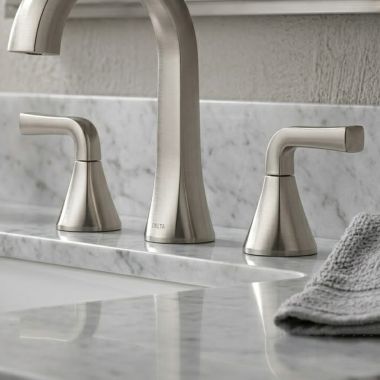 Click here to see Delta RP103720SS Delta Dallace Lever Handle Kit for 35828LF Two Handle Widespread Bathroom Faucet, Stainless - RP103720SS