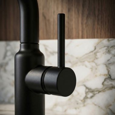 Click here to see Delta RP103843BL Delta Handle Set With Set Screw for Daneri Single Handle Pull-Out Kitchen Faucet, Matte Black - RP103843BL