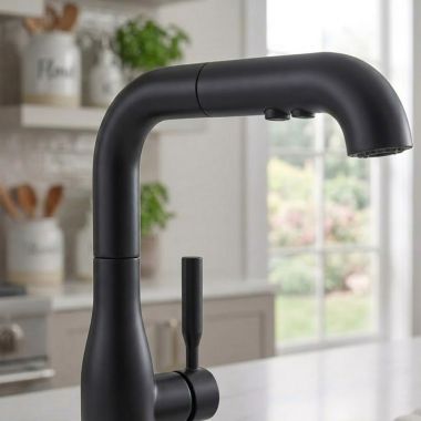 Click here to see Delta RP103844BL Delta Daneri Spout Assembly for Single Handle Pull Out Kitchen Faucet, Matte Black - RP103844BL