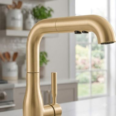 Click here to see Delta RP103844CZ Delta Daneri Spout Assembly for Single Handle Pull Out Kitchen Faucet, Champagne Bronze - RP103844CZ
