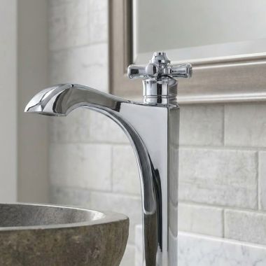 Click here to see Delta RP102152PC Delta Dorval Cross Handle for Dorval Single Handle Vessel Bathroom Faucet, Chrome - RP102152PC