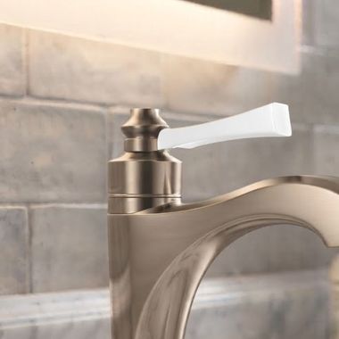 Click here to see Delta RP102151GS Delta Dorval Lever Handle for DorvalTouch2O® Bathroom Faucet with Touchless Technology, Champagne Bronze/Porcelain - RP102151GS