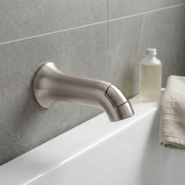 Click here to see Delta RP103558SP Delta Eldren Diverter Tub Spout for 144847 Monitor 14 Series Tub and Shower, Spotshield Brushed Nickel - RP103558SP