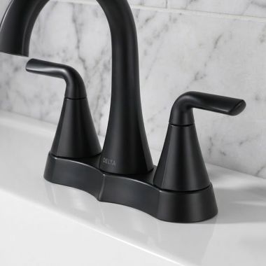 Click here to see Delta RP103569BL Delta Eldren Lever Handle Assembly for 25847LF Two Handle Centerset Bathroom Faucet, Matte Black - RP103569BL