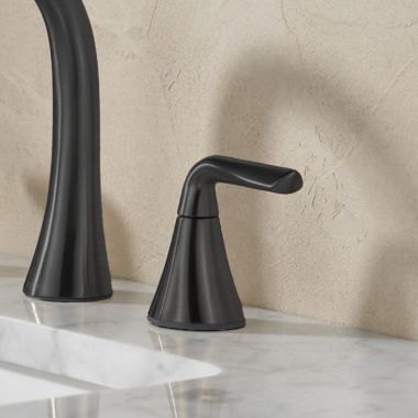 Click here to see Delta RP103571BL Delta Eldren Lever Handle Kit for 35847LF Two Handle Widespread Bathroom Faucet, Matte Black - RP103571BL