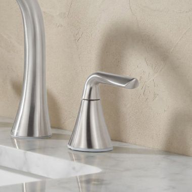 Click here to see Delta RP103571SP Delta Eldren Lever Handle Kit for 35847LF Two Handle Widespread Bathroom Faucet, Spotshield Brushed Nickel - RP103571SP