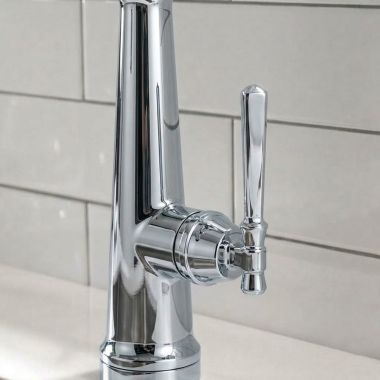 Click here to see Delta RP101344PCPR Delta Emmeline Handle, Screw And Button for 19842-DST Kitchen Faucet & 9982-DST Bar/Prep Faucet, Lumicoat Chrome - RP101344PCPR