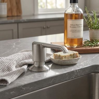 Click here to see  RP101188ARPR Delta Emmeline Soap Dispenser, Lumicoat Arctic Stainless - RP101188ARPR