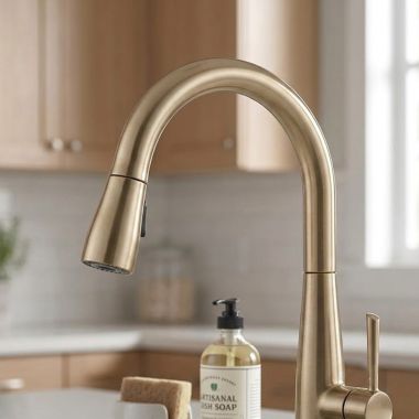 Click here to see Delta RP80520CZ Delta Essa Kitchen Spout Assembly, Champagne Bronze - RP80520CZ