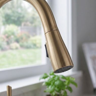 Click here to see Delta RP80524CZ Delta Essa Sprayer, ShieldSpray, ADA, Champagne Bronze - RP80524CZ