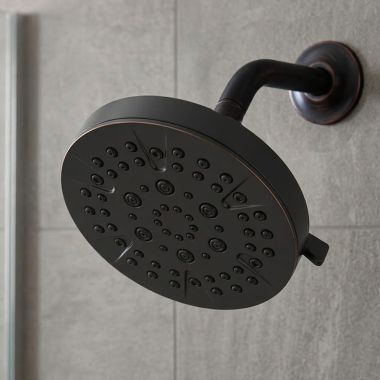 Click here to see Delta RP101959OB Delta 5-Setting Showerhead, 1.75 GPM, Oil Rubbed Bronze - RP101959OB