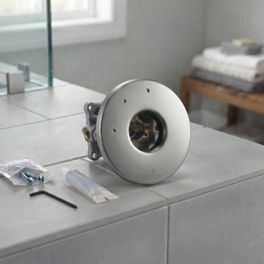 Click here to see Delta RP100952SS Delta Galeon Three-Function Diverter Escutcheon, Stainless - RP100952SS
