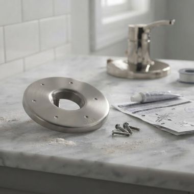 Click here to see Delta RP100953SS Delta Galeon Six-Function Diverter Escutcheon, Stainless - RP100953SS