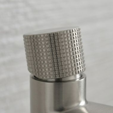 Click here to see Delta RP102207SSPR Delta Galeon Knurled Knob Handle, Lumicoat, Stainless - RP102207SSPR
