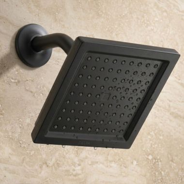 Click here to see Delta RP102029BL Delta Geist Showerhead, WaterSense, 1.75 GPM, Matte Black - RP102029BL 